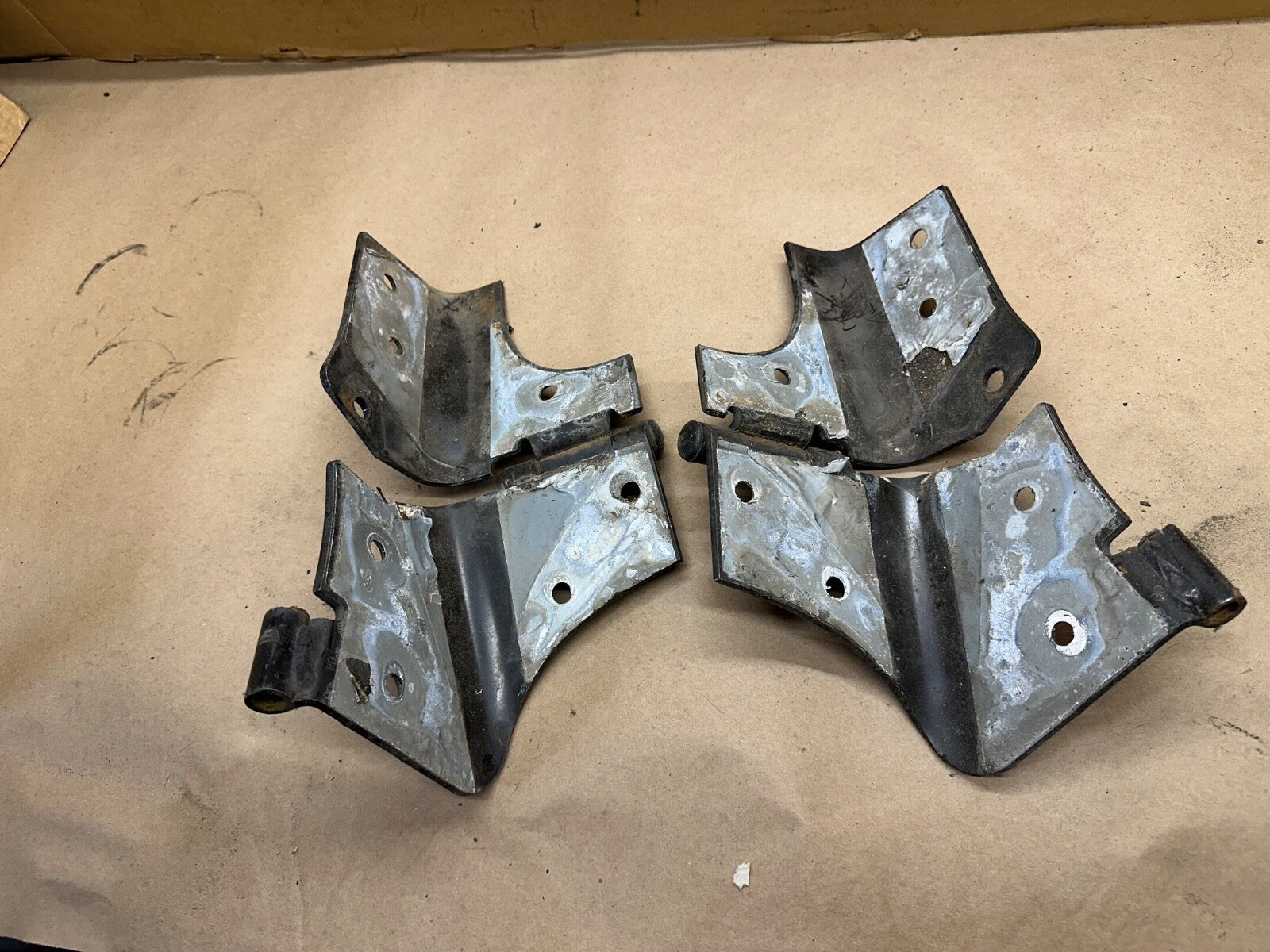 Windshield Frame Hinges Hinge Pair for Jeep Wrangler TJ 97-06 Factory OEM White