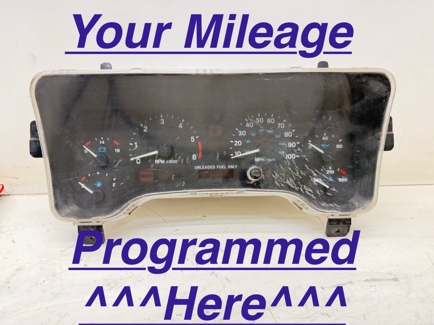 97-00 Jeep Wrangler TJ SPEEDOMETER CLUSTER Gauge Speedo Gauge Instrument Tach XJ