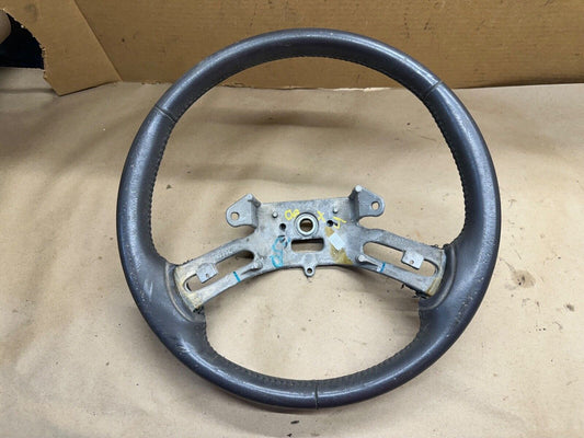 97-02 JEEP WRANGLER CHEROKEE XJ TJ Steering Wheel Leather Factory OEM Grey Gray