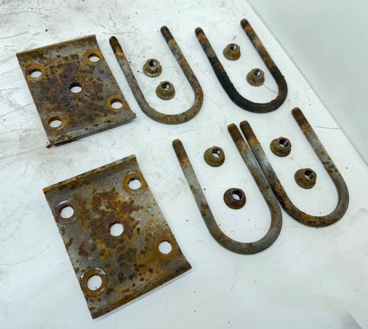 Jeep Wrangler YJ 87-95 Rear Leaf Spring Plates U Bolts OEM Plate Mount Dana 35