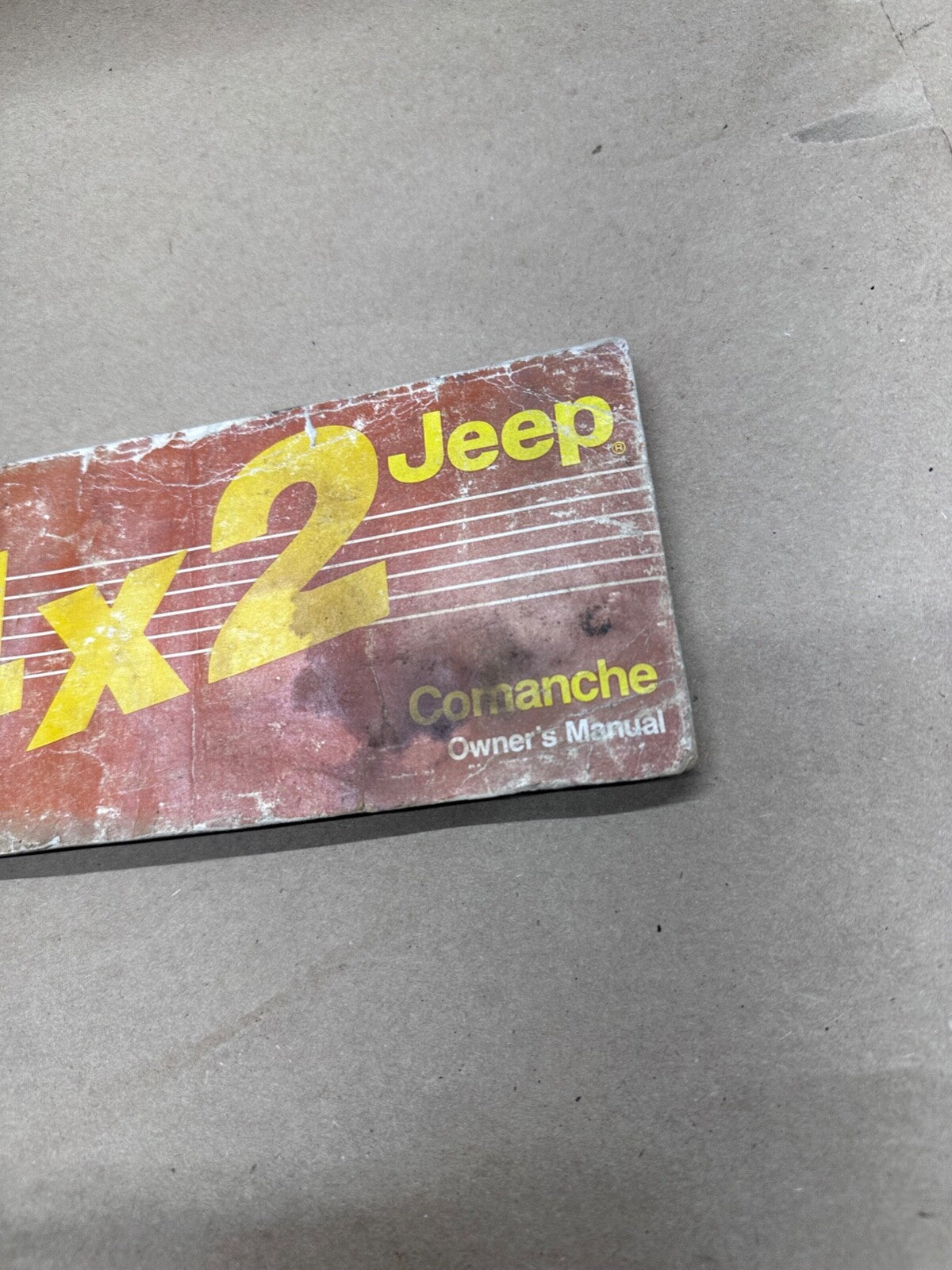 86 1986 Jeep Comanche MJ 4x2 Owners Manual Book User Guide Owner OEM Factory