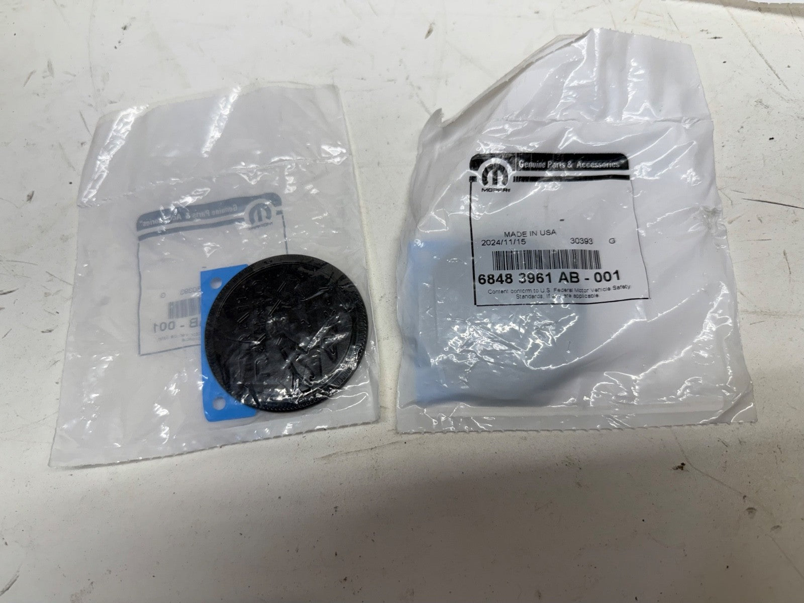 Genuine OEM Mopar Jeep 68483961AB Trail Rated Emblem Medallion Front Fender PAIR
