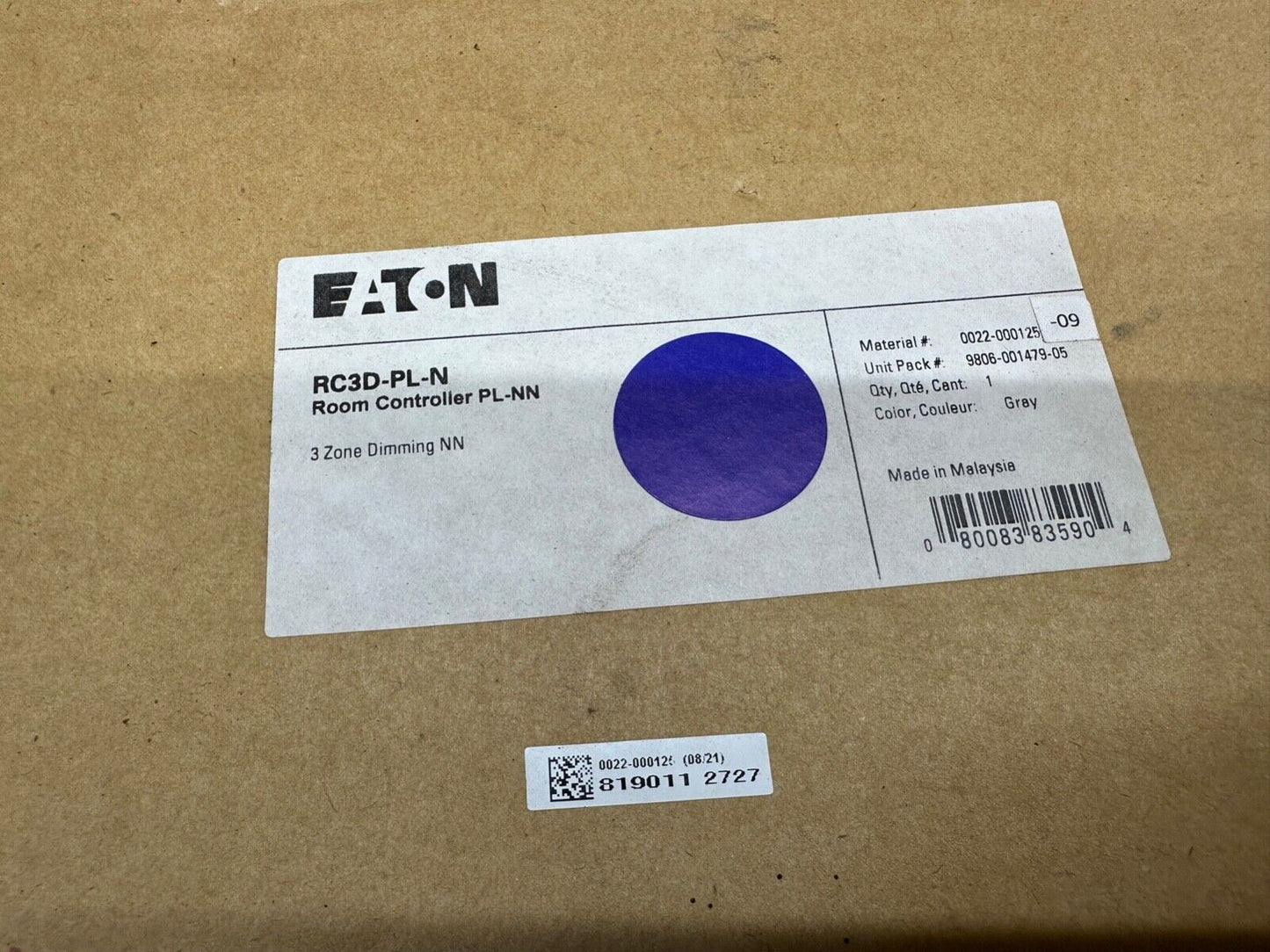 Eaton Network Room Controller Three Relay Three Dimmer Solution Model RC3D-PL-N