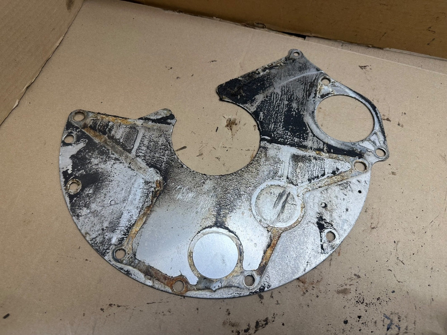 87-02 Jeep Wrangler YJ TJ 4.0 6 Cyl Engine Block to Transmission Spacer Plate