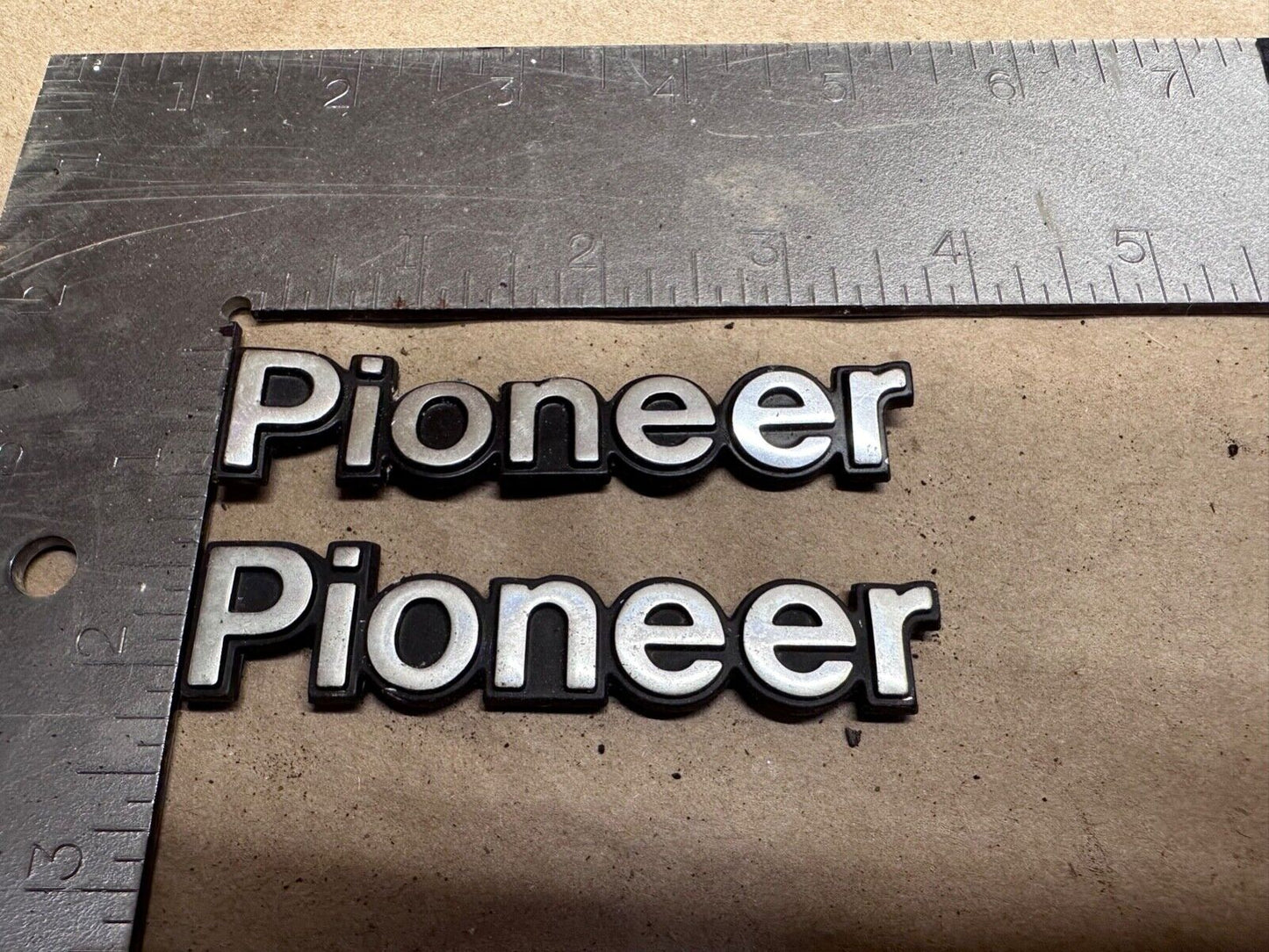 84-96 Jeep Cherokee XJ "Pioneer" Emblem Badge OEM Factory Fender Name Plate