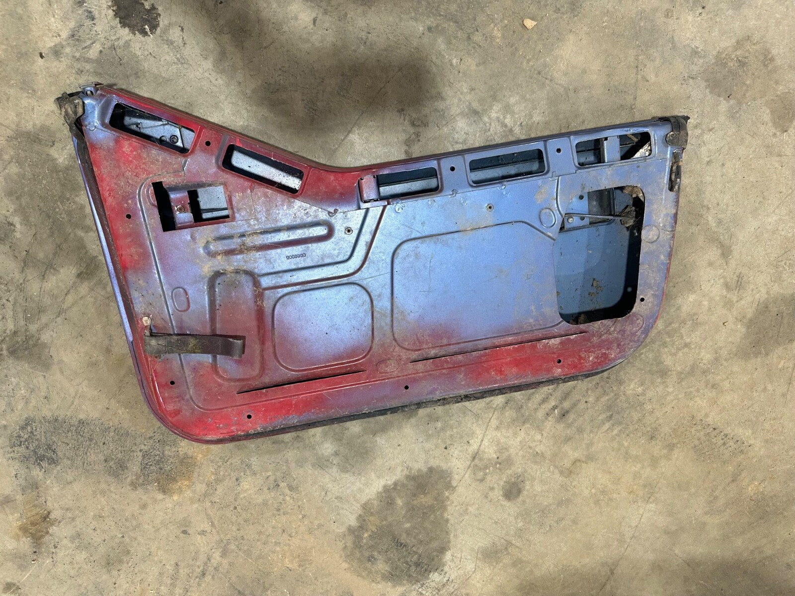 81-95 Jeep Wrangler YJ CJ7 Passenger Side Half Steel Door Lower Right Red OEM