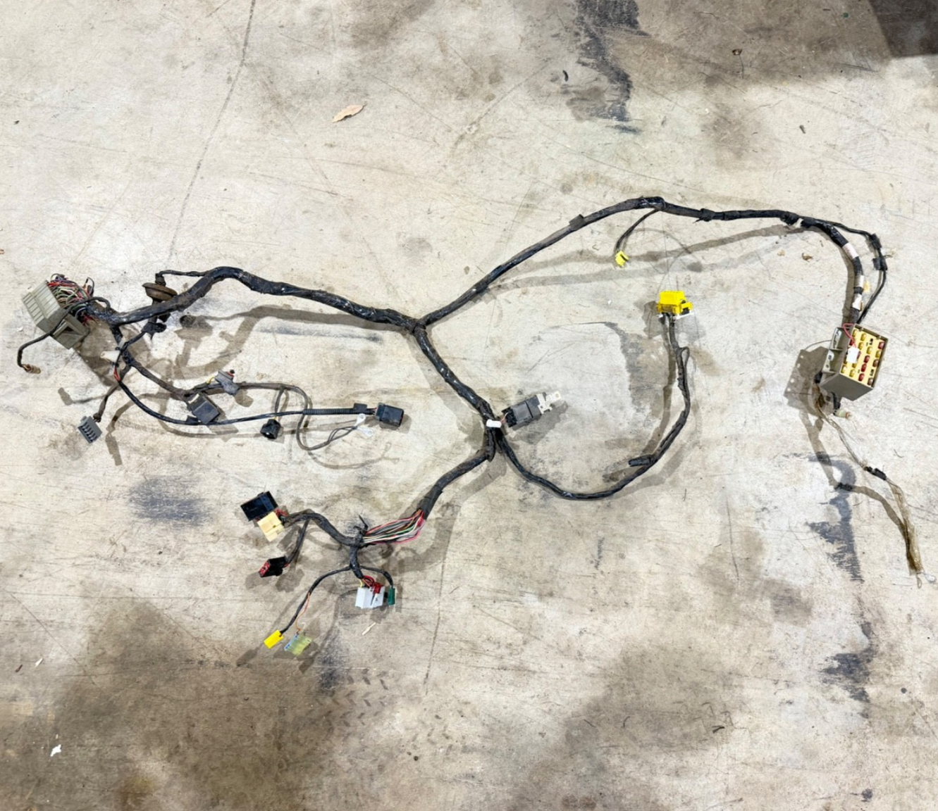 97 Jeep TJ Wrangler Soft Top Dash Instrument Panel Wiring Wire Harness OEM
