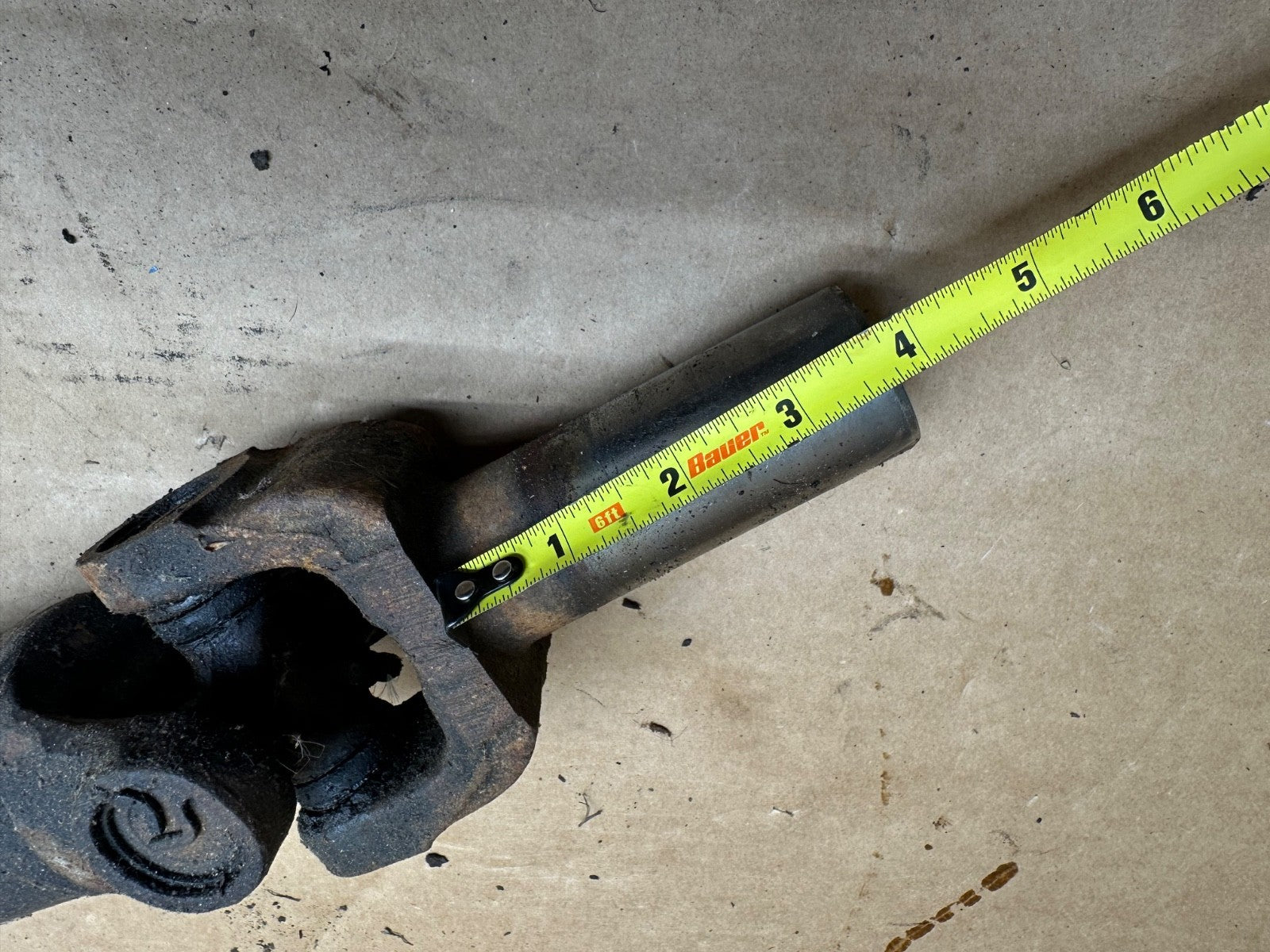 Manual 6CYL 90-93 Jeep Wrangler YJ 13.5" REAR DRIVE SHAFT 4.0 AX15 Driveshaft