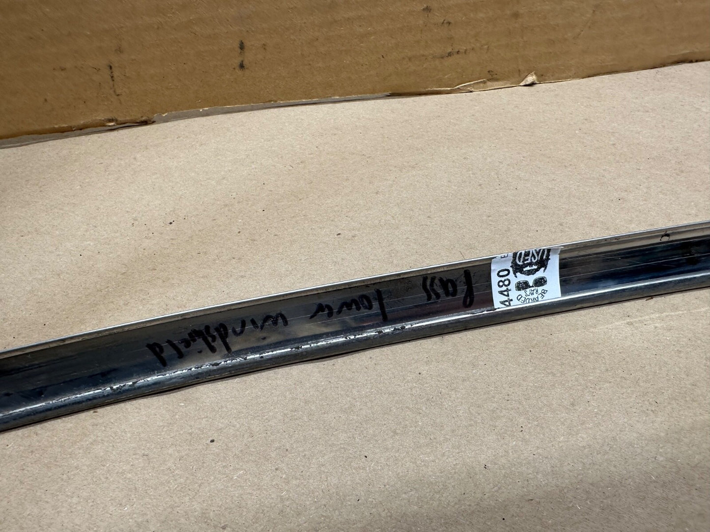Jeep FSJ Grand Wagoneer Passenger Lower Windshield Stainless Steel Trim Chrome