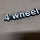 Jeep SJ XJ Wagoneer Cherokee J10 J20 OEM 4 Wheel Drive Emblem Badge Factory Pair