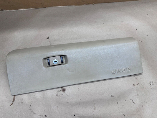 87-1996 Jeep Cherokee XJ Glove Box Lid Door Compartment Light Tan Glovebox OEM