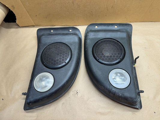 03 04 05 06 Jeep Wrangler TJ Overhead Roof Speaker Sound Bar Dome Light Pod Pair