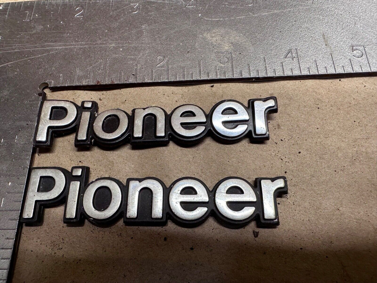 84-96 Jeep Cherokee XJ "Pioneer" Emblem Badge OEM Factory Fender Name Plate