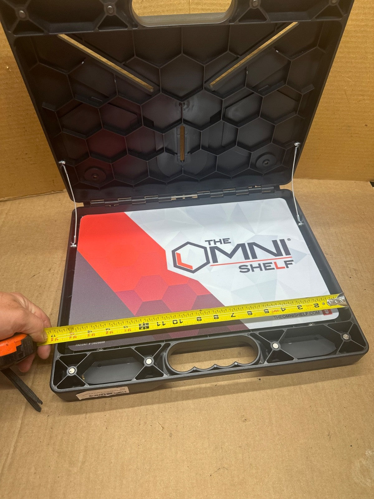 The OmniShelf Magnetic Utility Shelf Briefcase Portable Desk Work Truck Shop Van