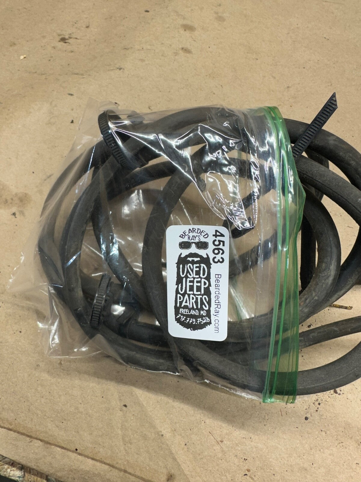 97-01 Jeep Wrangler TJ Windshield Washer Fluid Spray HOSE for Nozzle OEM Factory