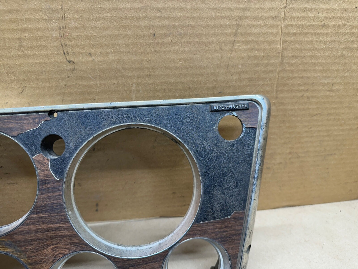 1969-1972 Chevy Truck Black Dash Bezel Instrument Cluster Trim Factory OEM