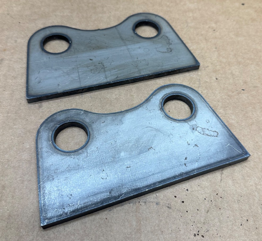 Mini Excavator Bucket Ears Universal AGT CFG 25mm 1" Chinese 1 Ton PAIR 1/4"