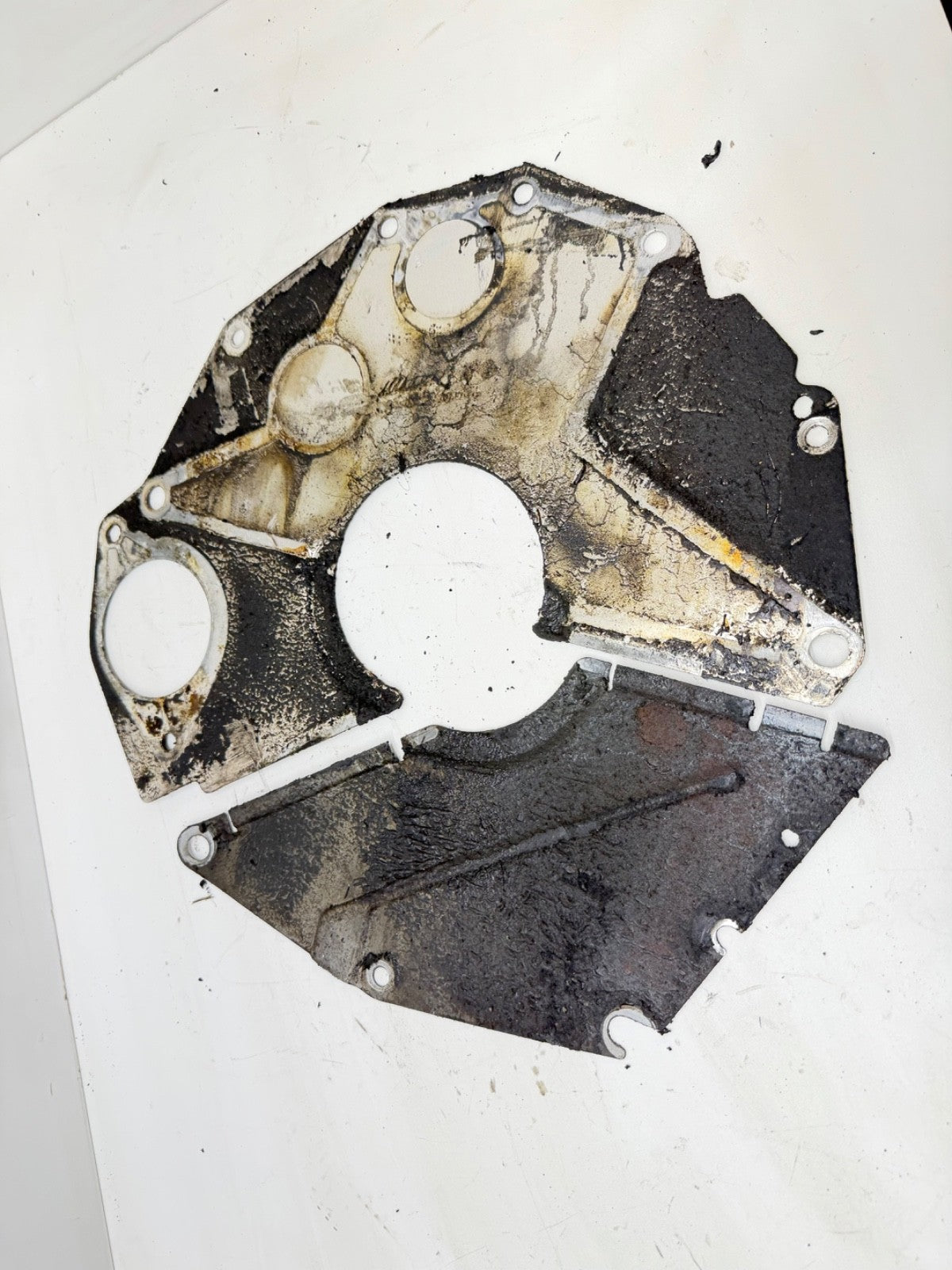 91-01 Jeep Cherokee XJ 4.0 L 6 Cyl Engine Block Inspection Cover Spacer Plate OE