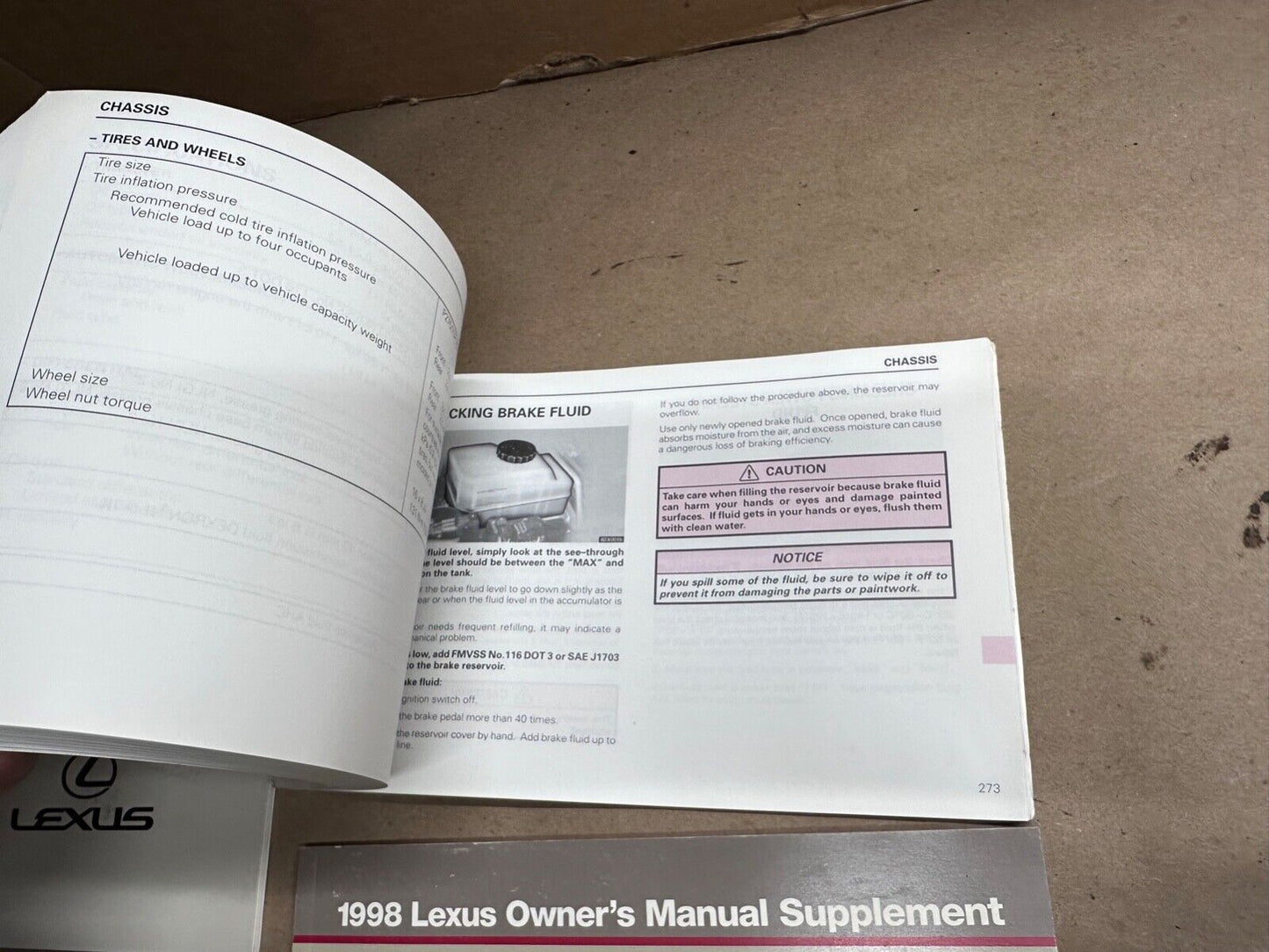 98 1998 Lexus LX 470 LX470 Owners Manual Pamphlet Book Pouch Operator OEM OE