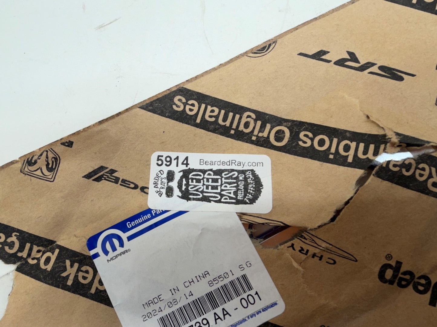OEM 21-25 JEEP WRANGLER JEEP FENDER EMBLEM Silver-Blue BADGE GENUINE 68526739AA