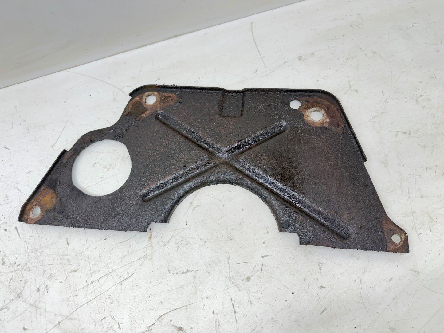 91-02 Jeep Wrangler 2.5L Flywheel Inspection Cover Block Spacer Plate YJ TJ OEM