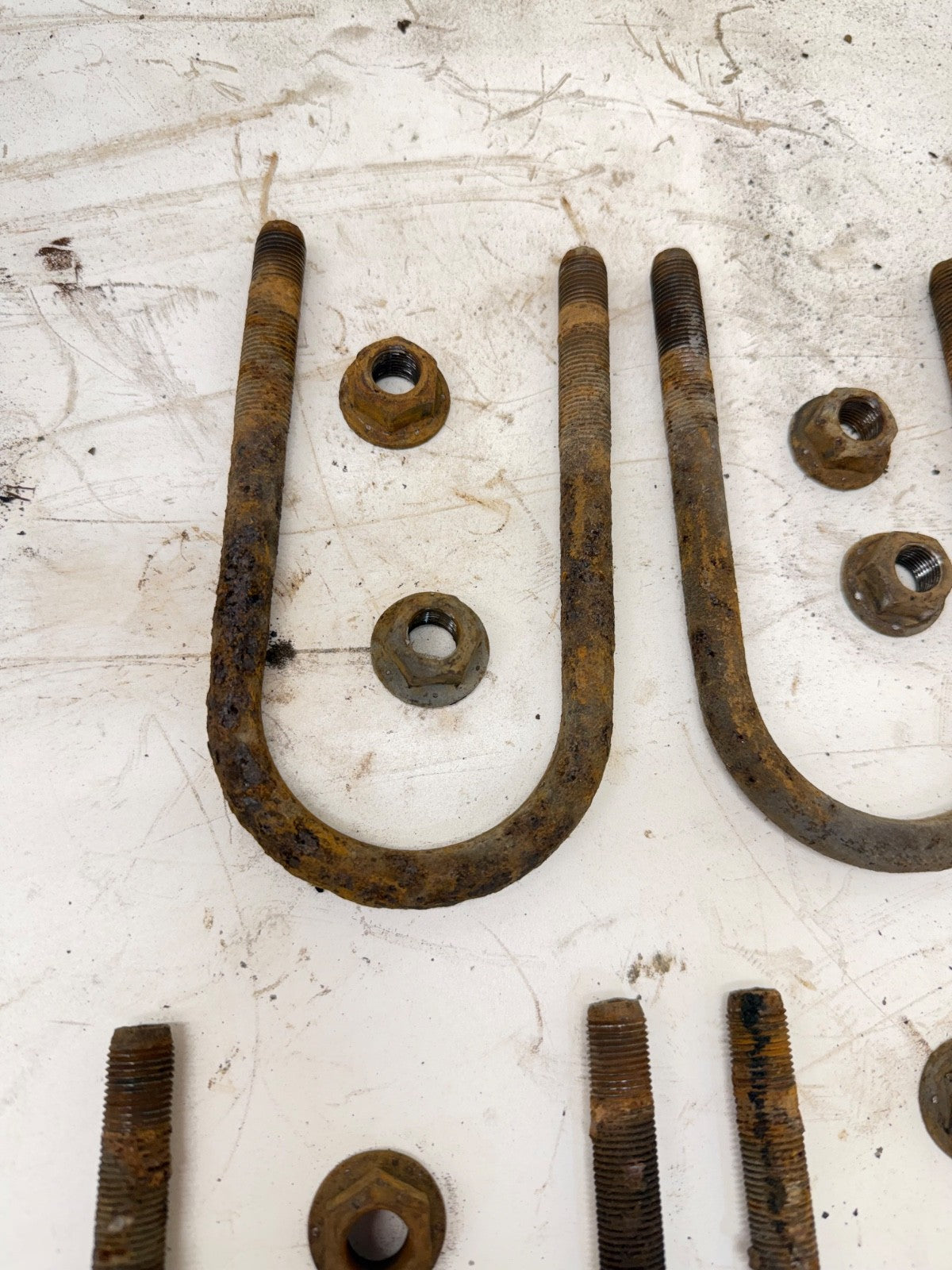 Front Dana 30 Axle Heavy Duty Steel U-Bolt Set Jeep Wrangler YJ 87-95 Factory OE