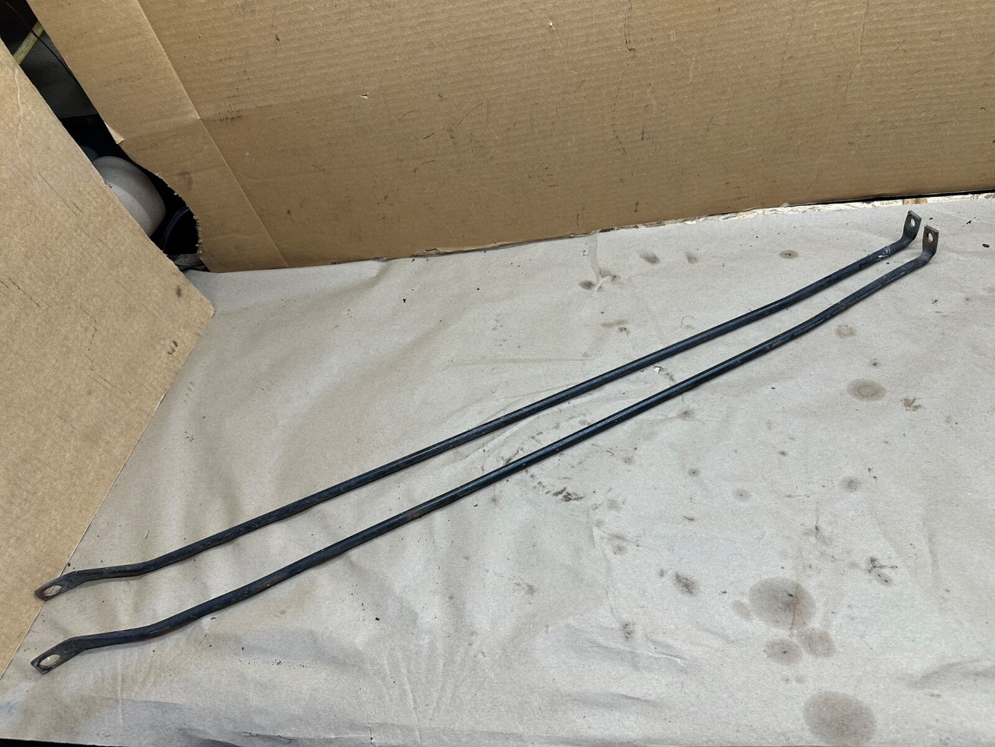 Grille Support Rod Grill to Firewall TUB Black OEM PAIR 97-06 Jeep TJ Wrangler