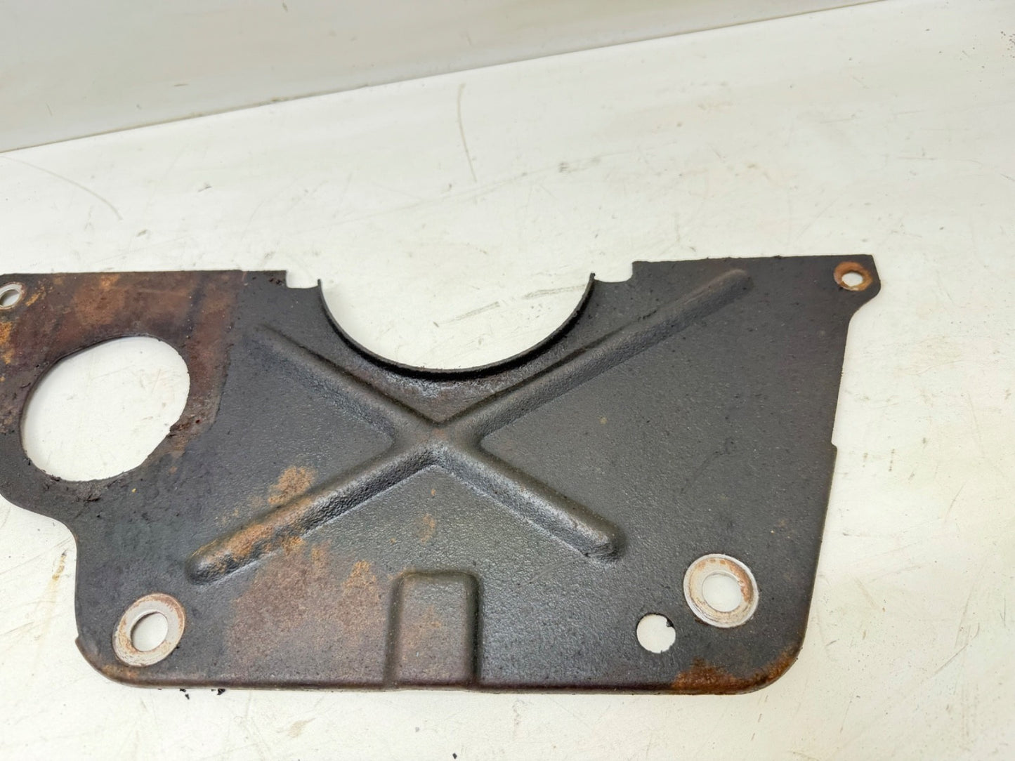 91-02 Jeep Wrangler 2.5L Flywheel Inspection Cover Block Spacer Plate YJ TJ OEM