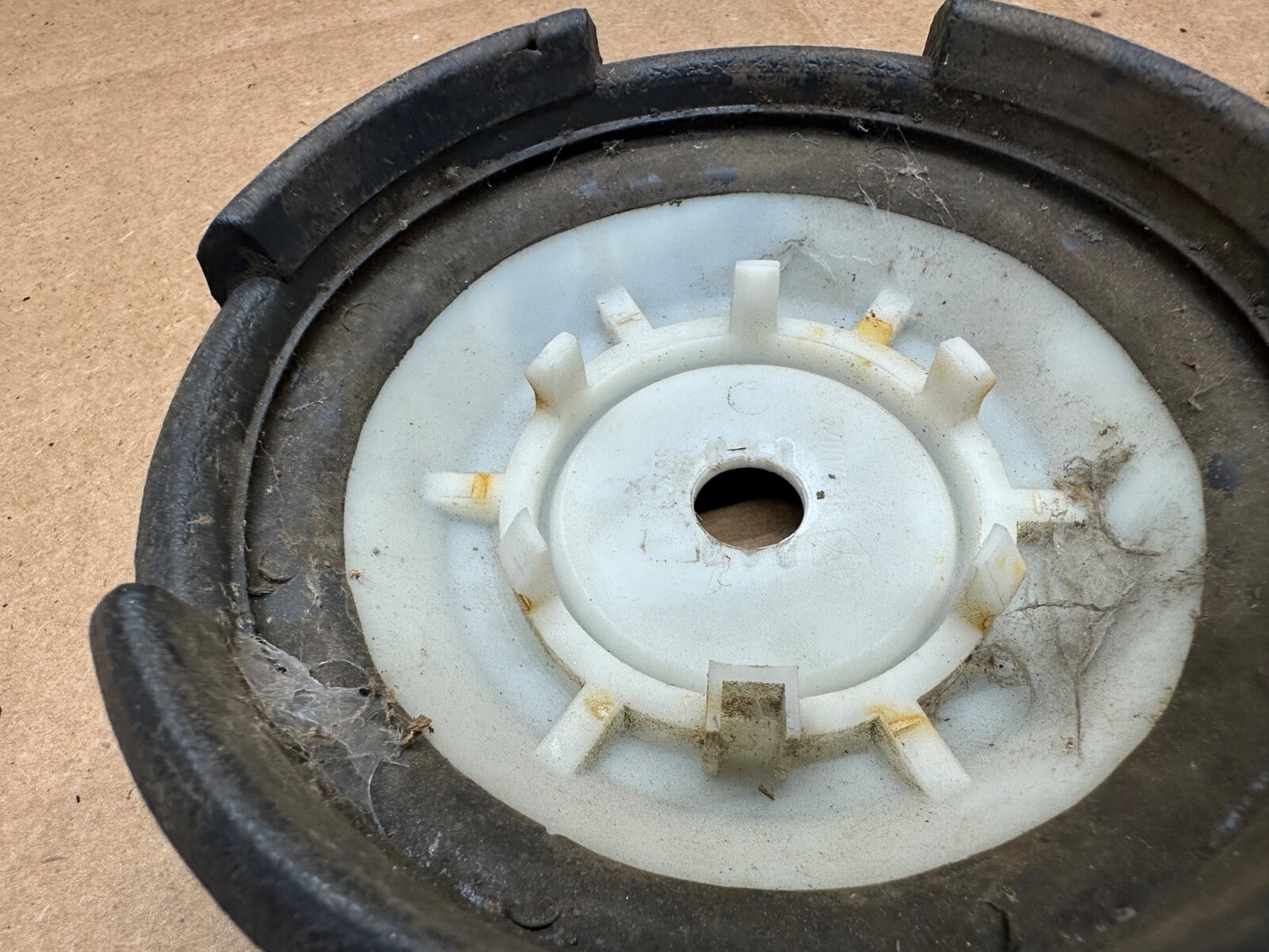 84-96 Jeep Cherokee Wrangler XJ YJ Charcoal Steering Wheel Horn Button NO EMBLEM