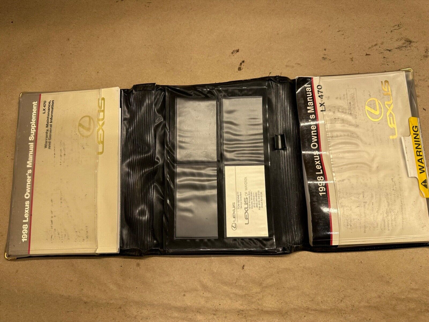 98 1998 Lexus LX 470 LX470 Owners Manual Pamphlet Book Pouch Operator OEM OE