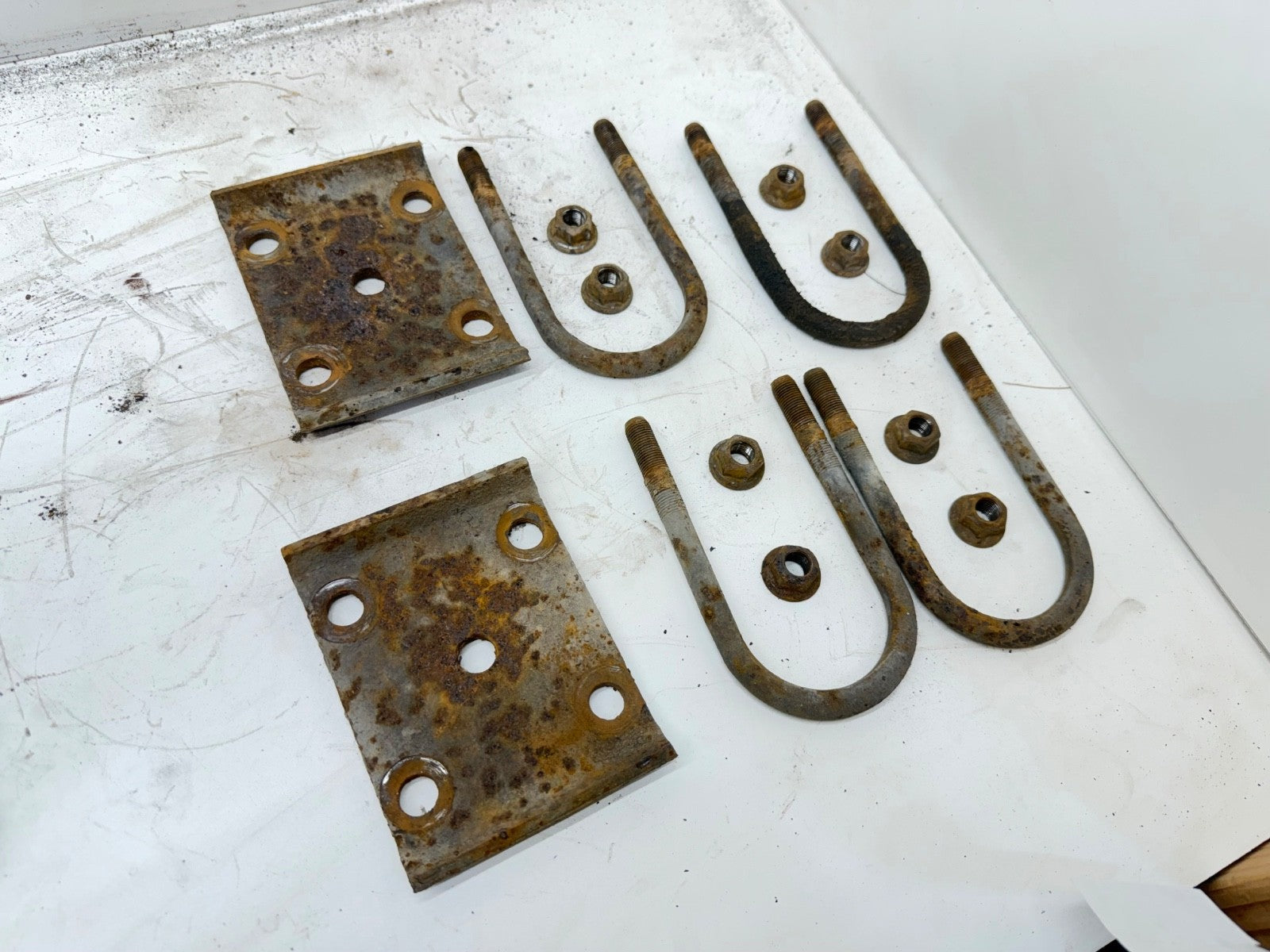 Jeep Wrangler YJ 87-95 Rear Leaf Spring Plates U Bolts OEM Plate Mount Dana 35