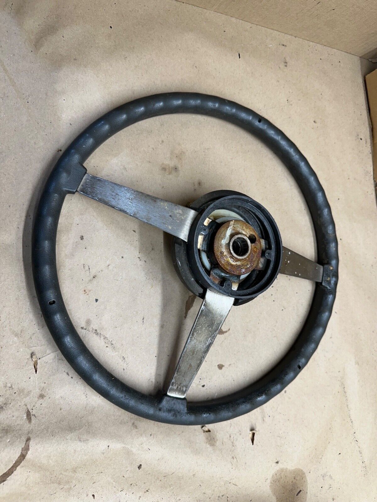 84-96 Jeep Cherokee Wrangler XJ YJ MJ Comanche 3 Spoke Steering Wheel Grey Gray