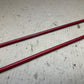 Grille Support Rod Grill to Firewall TUB RED OEM PAIR 97-06 Jeep TJ Wrangler