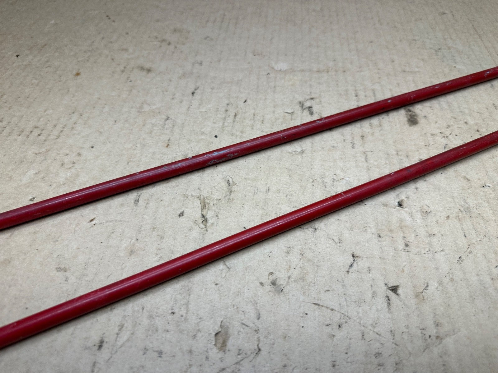 Grille Support Rod Grill to Firewall TUB RED OEM PAIR 97-06 Jeep TJ Wrangler