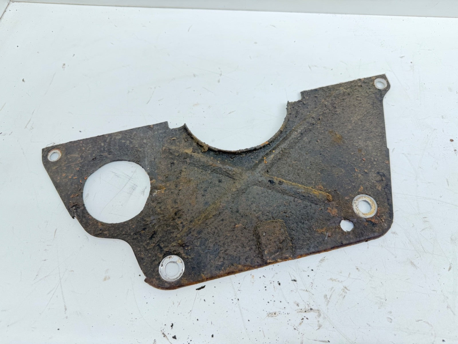 91-02 Jeep Wrangler 2.5L Flywheel Inspection Cover Block Spacer Plate YJ TJ OEM