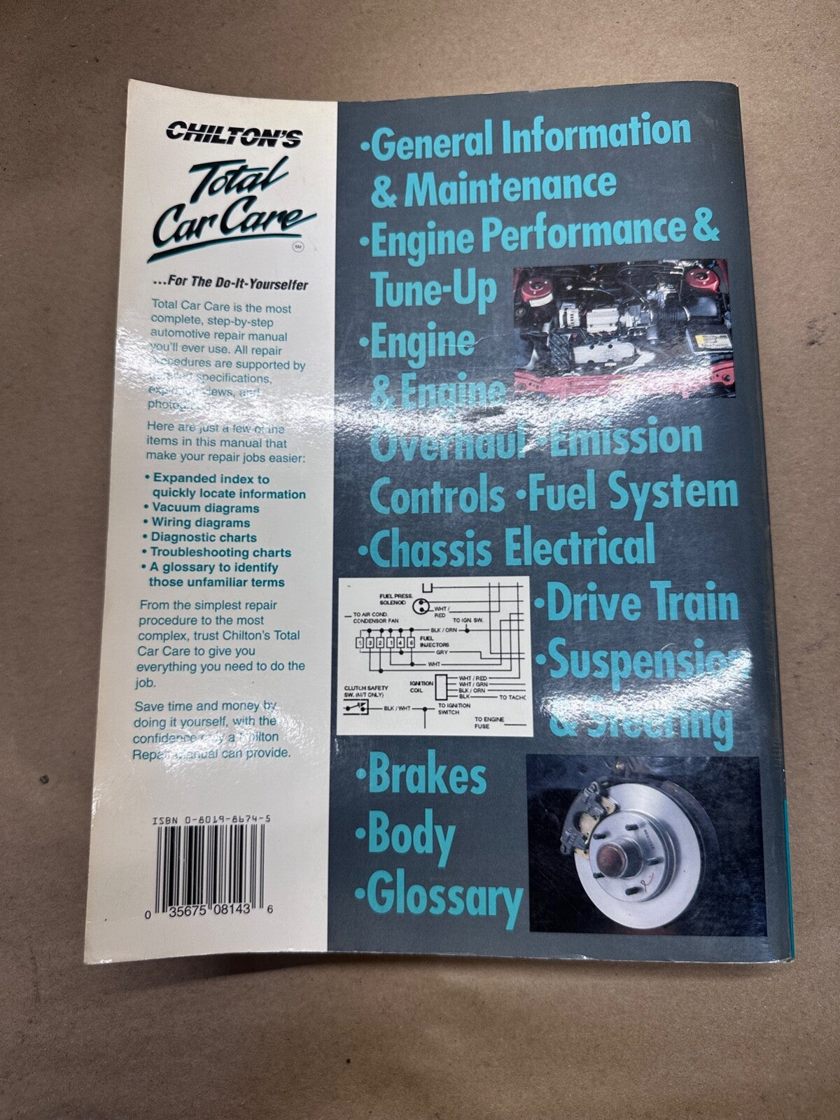 1984-1996 Chilton's Jeep Wagoneer Comanche Cherokee Repair Manual 8143 Chiltons