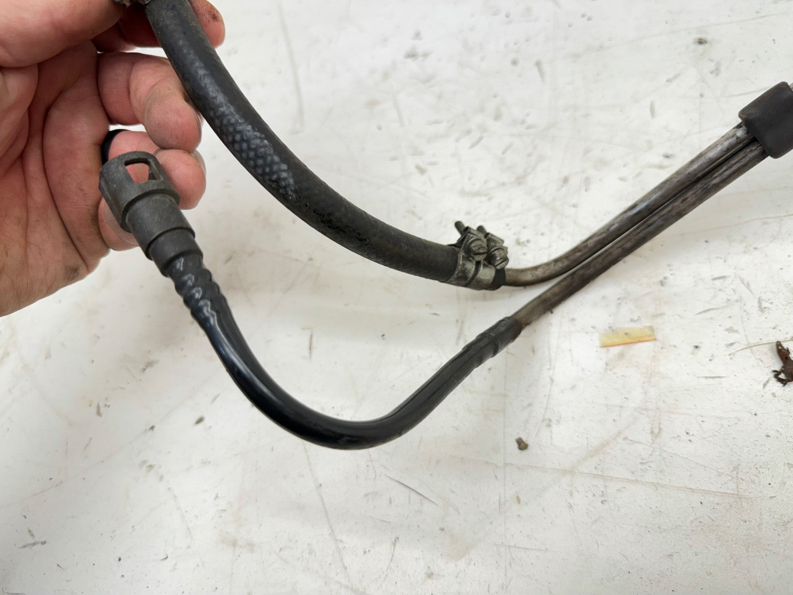 Jeep Wrangler YJ 91-95 2.5 Stainless Steel Fuel Line Engine Rail Frame Gas Hose