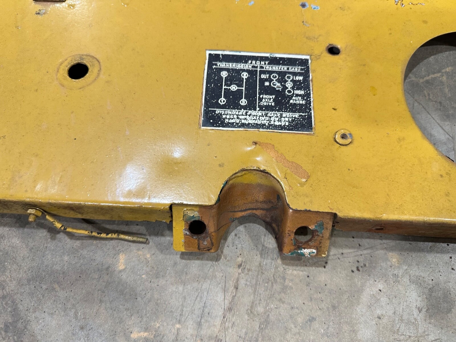 Jeep Willys CJ 5 CJ5 59-71 Dash Plate Panel DASHBOARD Column Mount OEM Factory