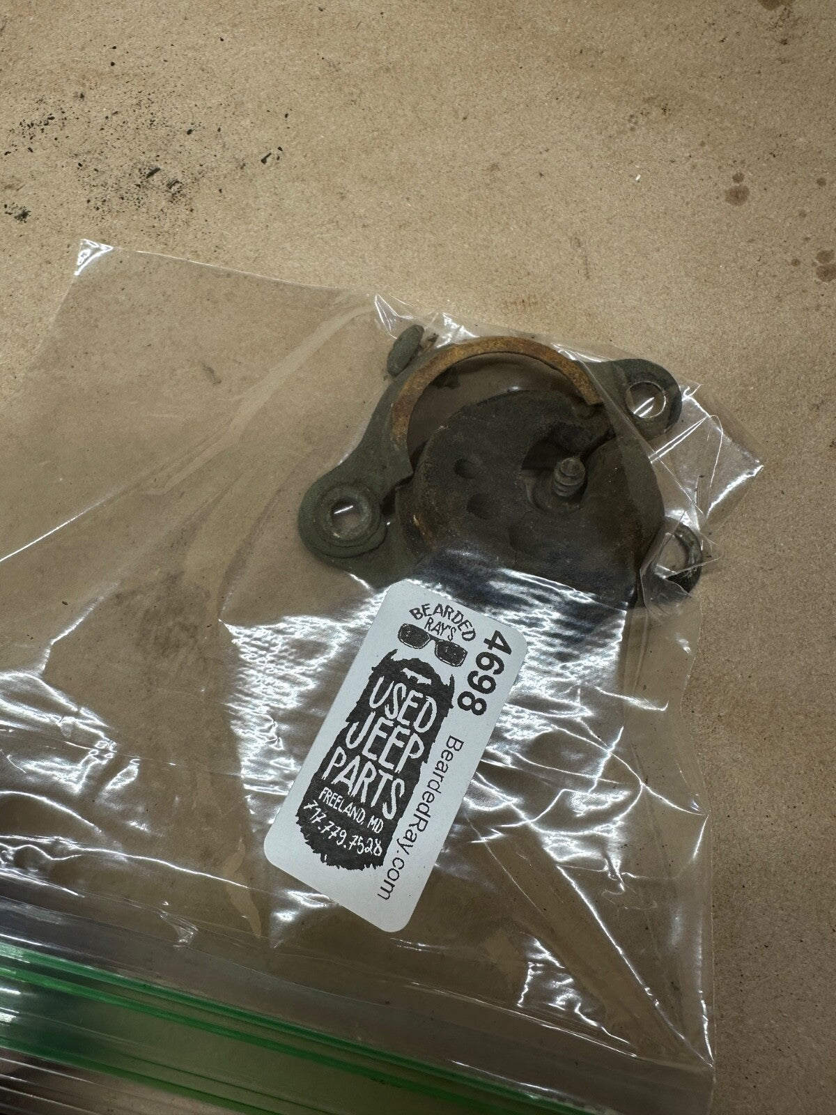 56-71 CJ5 Jeep CJ Firewall Harness Grommet and Retainer Willys Passthrough OEM