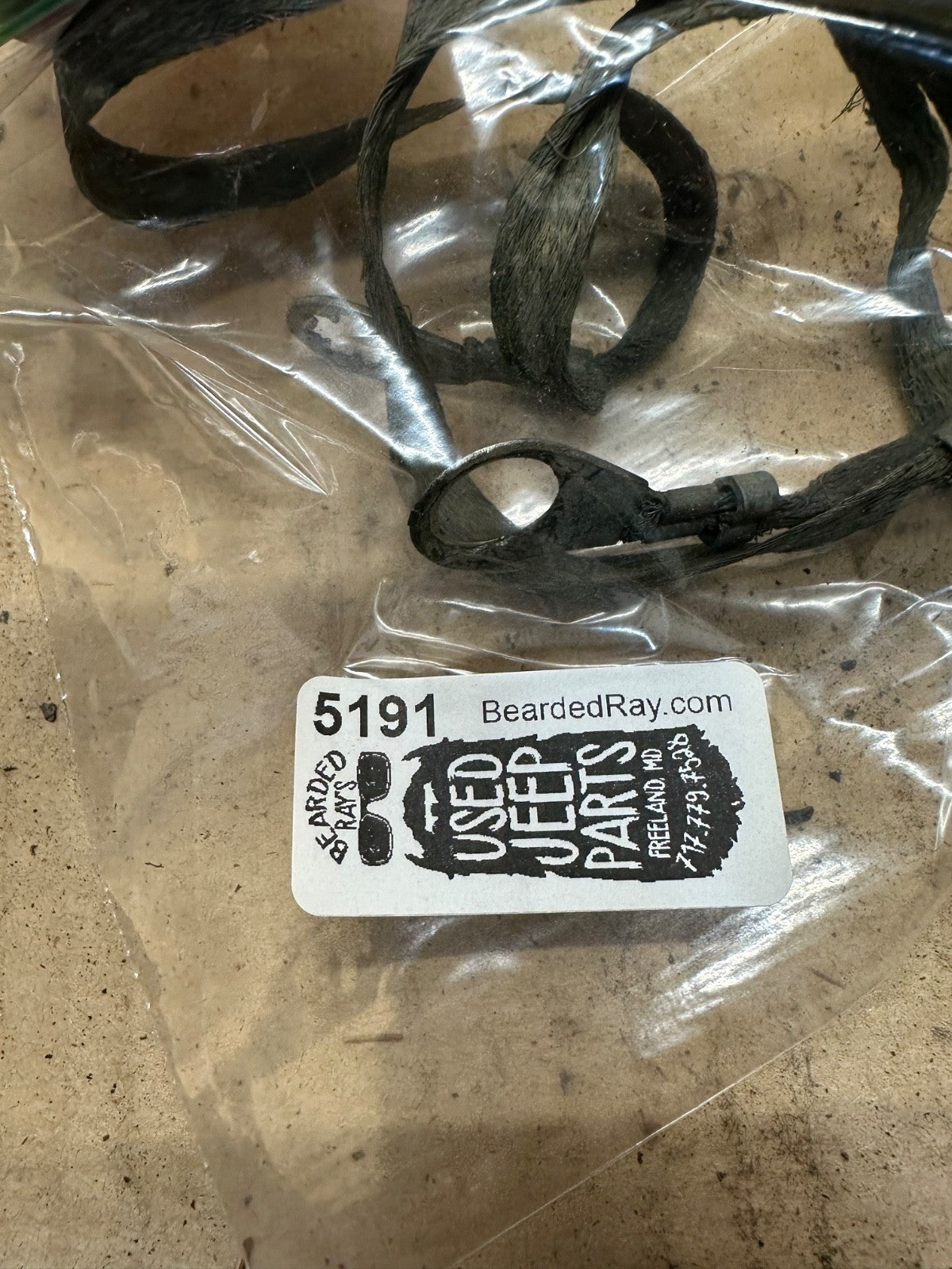 Jeep Wrangler TJ 97-06 Engine Dual Strap Ground Strap Factory OEM Cable LJ