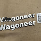 74-86 Jeep Grand Wagoneer LH or RH Fender Emblem Badge FSJ SJ Metal Left Right