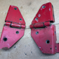 76-95 Jeep Wrangler CJ/YJ Windshield Hood Door Upper Hinges Pair OEM Factory RED