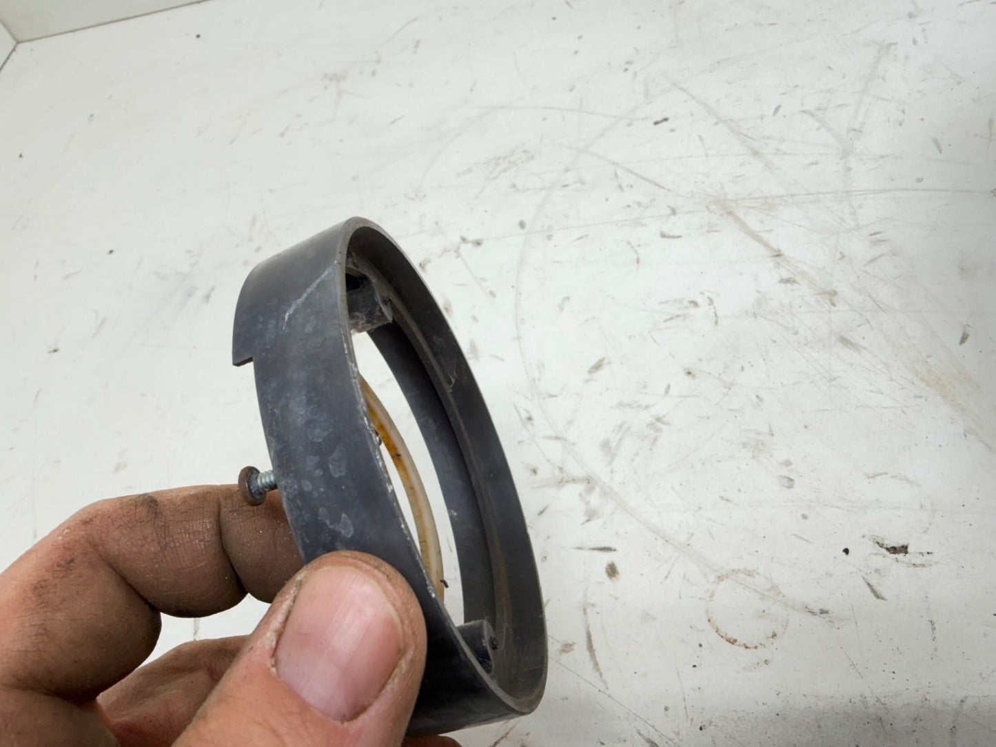87-95 Jeep Wrangler YJ Steering Wheel Trim Riser Ring Bezel Gray Spacer OEM