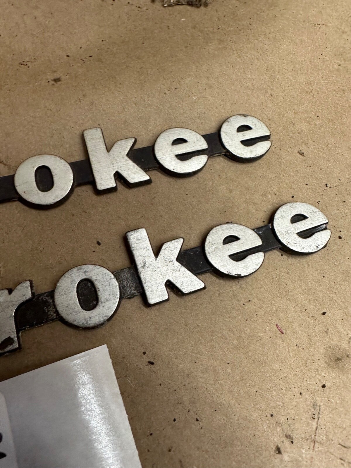 84-96 Jeep Cherokee XJ Fender Emblem Badge 55295252 8 Inch Metal OEM Factory PIN