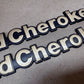 93-98 Jeep Grand Cherokee OEM 55295445 Gold fender nameplate Emblem Pair Set 2