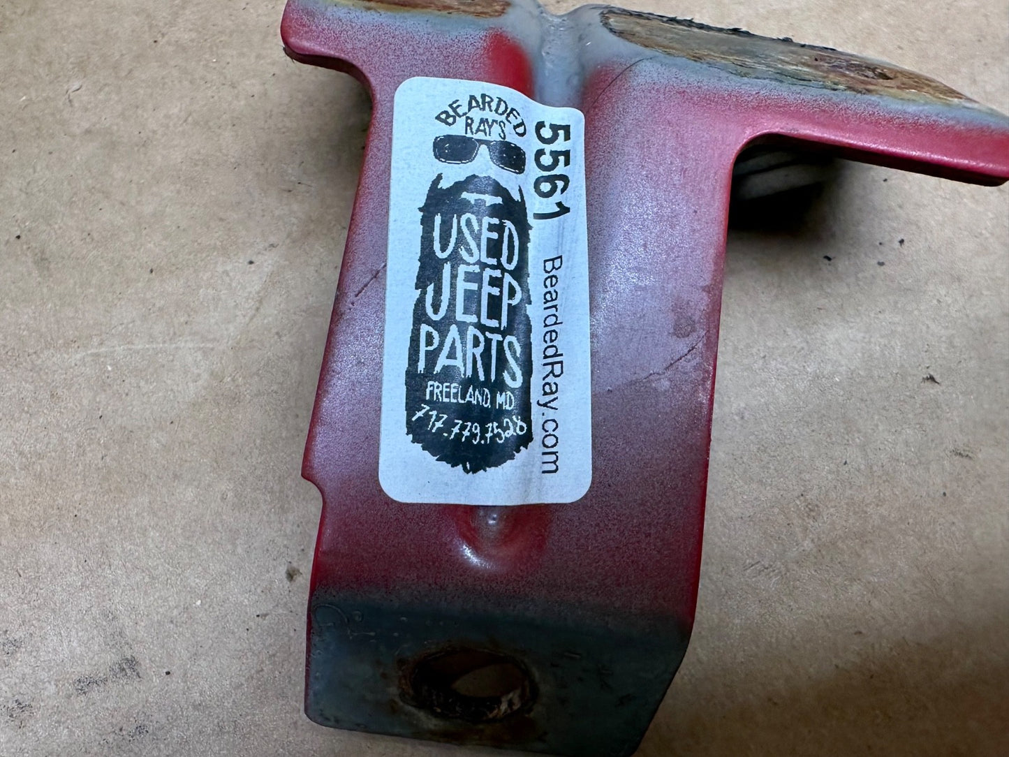 87-95 Jeep Wrangler YJ Tailgate Bracket Upper Body Rear Support OEM Tail Gate OE