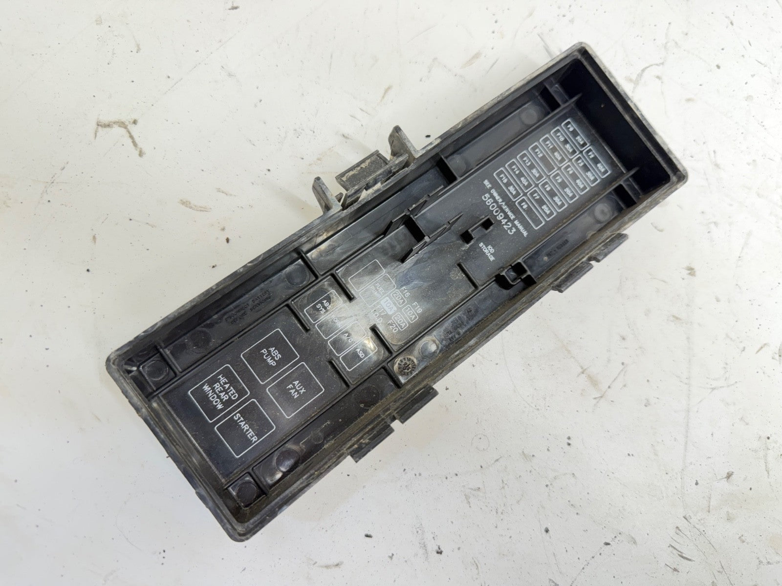 97-00 Jeep TJ Wrangler Fuse Box Cover 56009423 Power Distribution Center Block