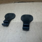 97-02 Jeep Wrangler TJ Sun Visor CLIPS Clip Pair Sunvisor OEM Black Dark Grey OE
