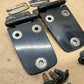 97-06 Jeep TJ Wrangler Hood Hinges Pair w/ Hardware OEM Black Factory Bolts OE