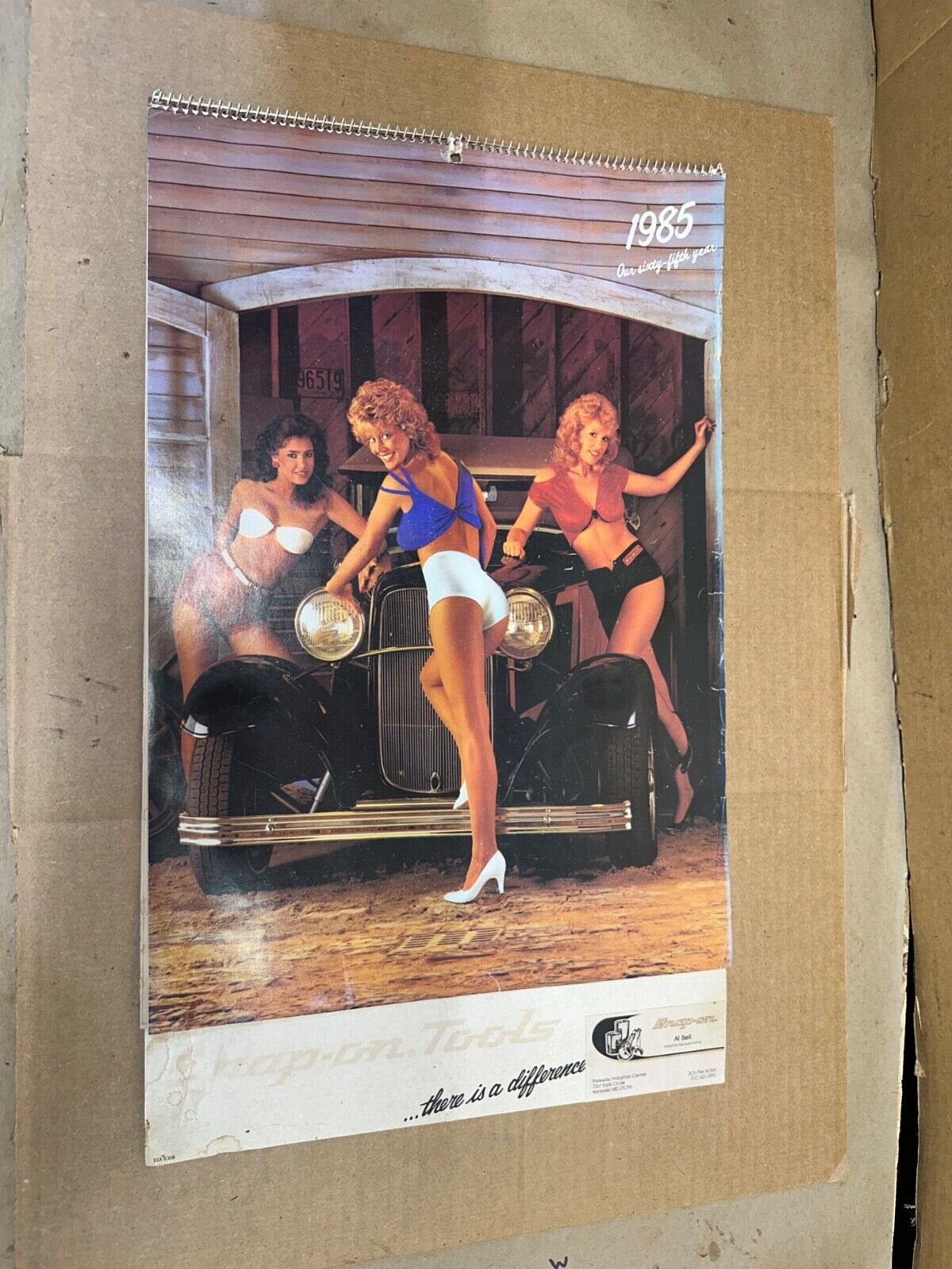 1985 Snap On Tools Pinup Calendar Collectors Edition Man Cave Girl Girls 85